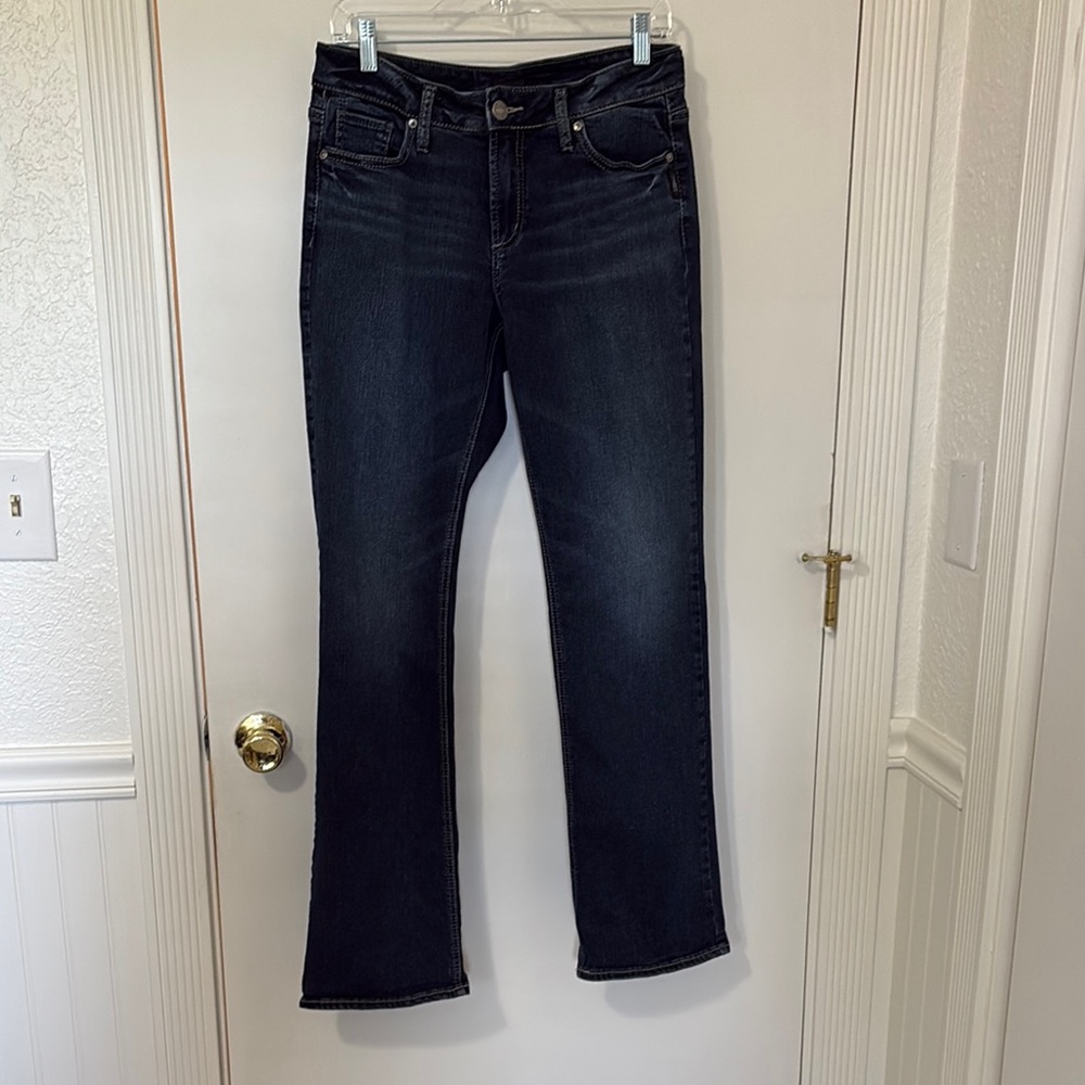 Silver Suki Jeans Women's Dark Blue Slim Boot Cut Jeans